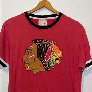 RED JACKET Chicago Blackhawks Remote Control Short Sleeve Tee NHL Mens Medium